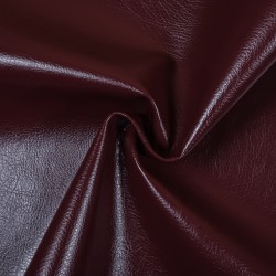 Ткань Дерматин (Кожзам) для мебели, цвет Бордовый (на отрез)  в Саранске