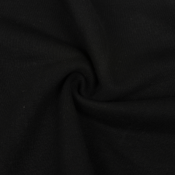 Ткань Футер 3-х нитка, Петля, цвет Черный (на отрез)  в Саранске