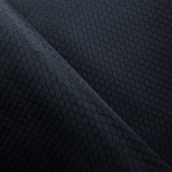 Ткань Оксфорд 300D PU Рип-Стоп СОТЫ, цвет Черный (на отрез)  в Саранске