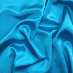 *Ткань Атлас-сатин, цвет Голубой (на отрез)  в Саранске