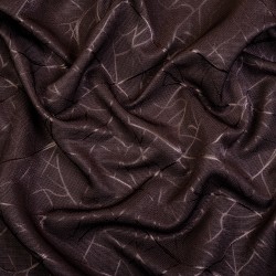 Ткань Блэкаут для штор &quot;Ледовое тиснение  Темно-Коричневый&quot;   в Саранске