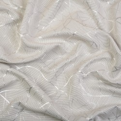 *Ткань Блэкаут для штор светозатемняющая 75% &quot;Ледовое тиснение цвет Светло-Серый&quot; (на отрез)  в Саранске