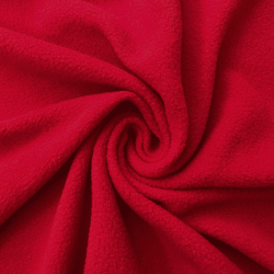Флис Односторонний 130 гр/м2, цвет Красный (на отрез)  в Саранске