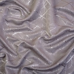 Ткань Блэкаут для штор светозатемняющая 75% &quot;Ледовое тиснение  Серый&quot;   в Саранске