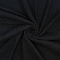 Флис Односторонний 130 гр/м2, цвет Черный (на отрез)  в Саранске