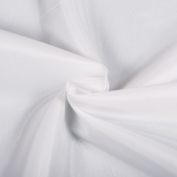 Ткань подкладочная Таффета 190Т, цвет Белый (на отрез)  в Саранске