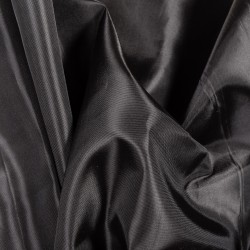 Ткань подкладочная Таффета 190Т, цвет Черный (на отрез)  в Саранске