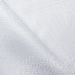 Ткань Оксфорд 300D PU Рип-Стоп СОТЫ, цвет Белый (на отрез)  в Саранске
