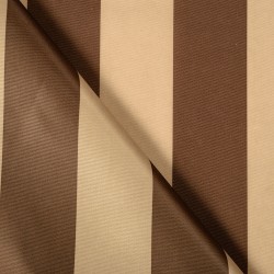 Ткань Оксфорд 300D PU, Бежево-Коричневая полоска (на отрез)  в Саранске