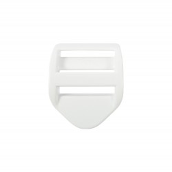 Пряжка регулировочная 25 мм УСИЛЕННАЯ (трехщелевка), цвет Белый LS (поштучно)  в Саранске
