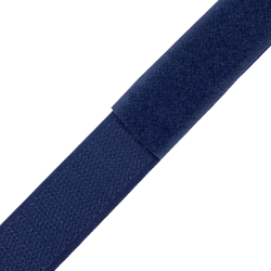 Контактная лента 25мм цвет Тёмно-Синий (Велькро-липучка), на отрез  в Саранске
