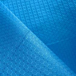 Ткань Оксфорд 300D PU Рип-Стоп СОТЫ, цвет Голубой (на отрез)  в Саранске