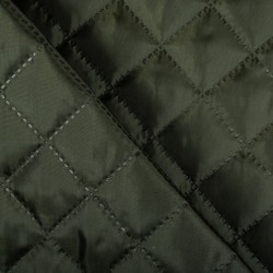Стеганая подкладочная ткань с синтепоном (100гр/м2),  Хаки   в Саранске