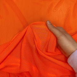Трикотажная Сетка 75 г/м2, цвет Оранжевый (на отрез)  в Саранске