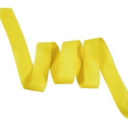 Окантовочная лента-бейка, цвет Жёлтый 22мм (на отрез)  в Саранске